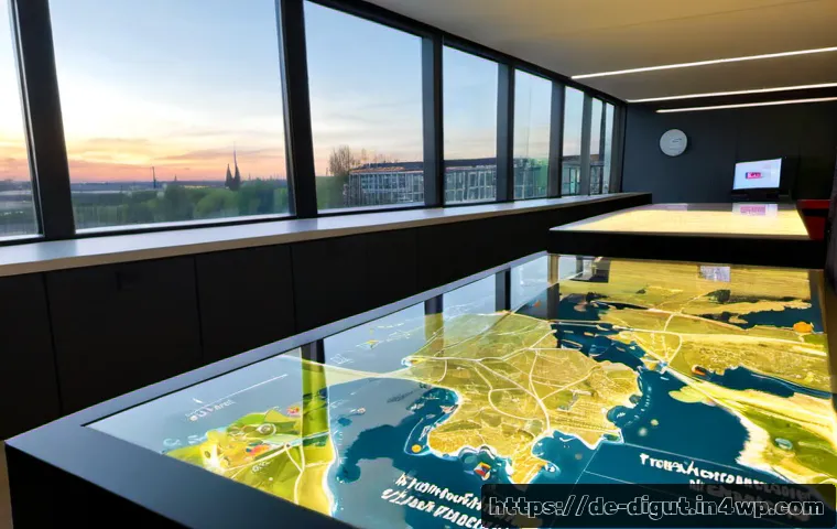 글로벌 디지털 프리 존 사례 연구 - Photorealistic documentary-style scene of a German digital free zone case study, modern innovation c...